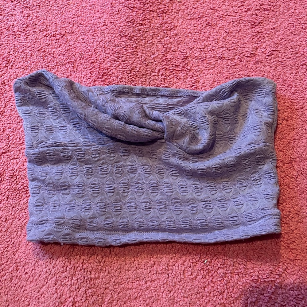 Purple Textured Tube Top